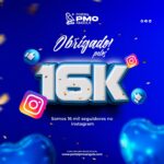 Mais uma vez celebrando a conquista de um cliente!!!16 mil seguidores para o Portal PMO Angola, e cada um representa um elo nessa jornada incrível! Obrigado pela parceria contínua, Portal PMO Angola! (1)